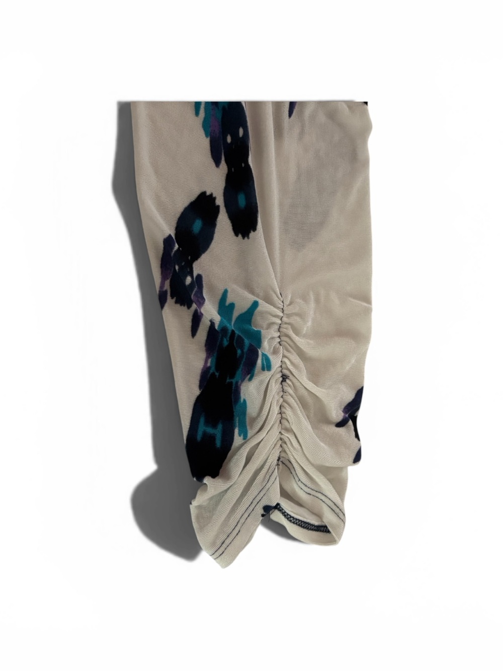 Open Front Teal & Navy Patterned Women’s Cardigan. - Picture 5 of 5